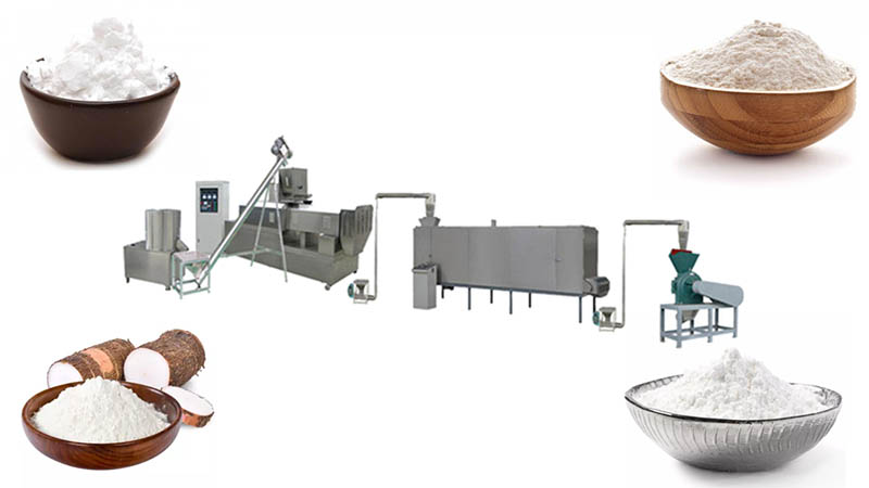 Modified Pregelatinized Starch Extruder Making Machine Extrusion Production Line